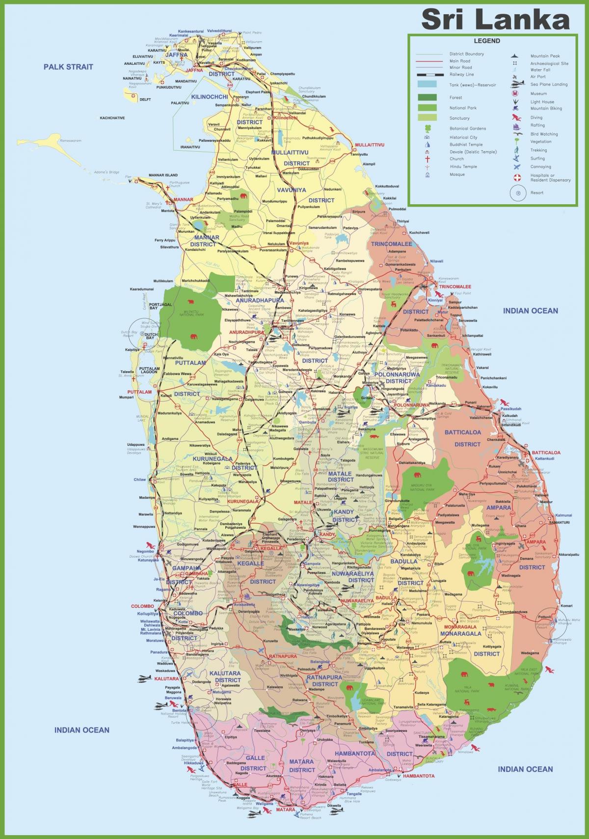 peta kampung Sri Lanka