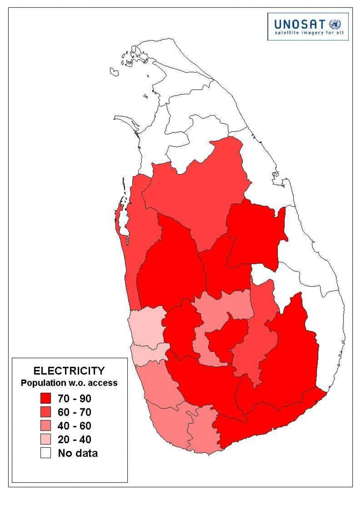 Sri Lanka penduduk peta