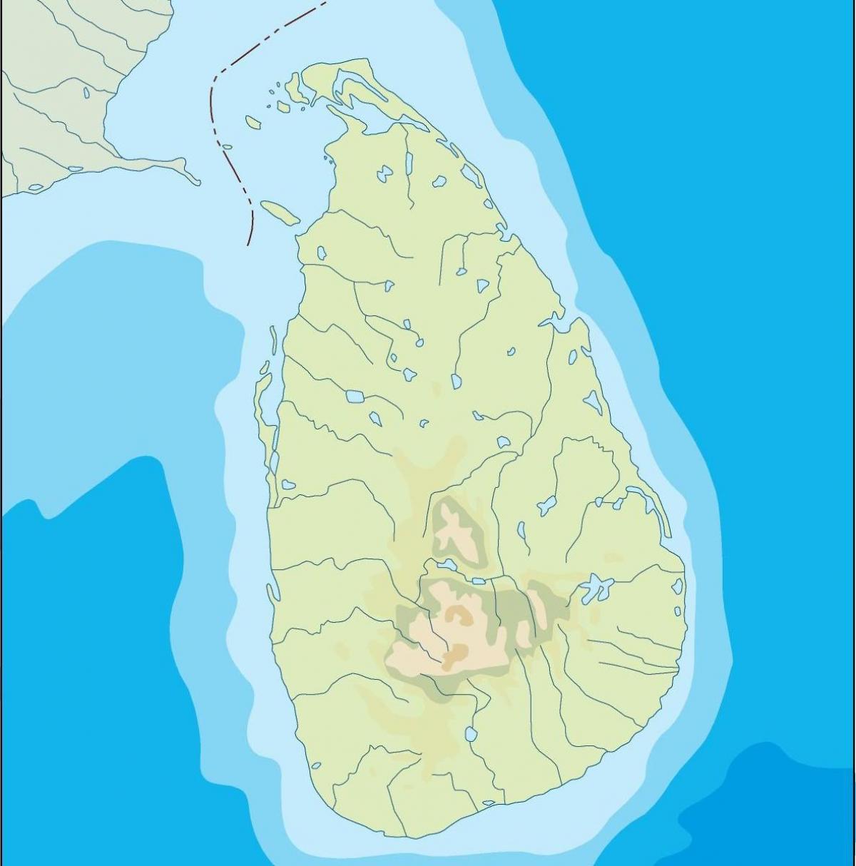 Sri Lanka peta vektor