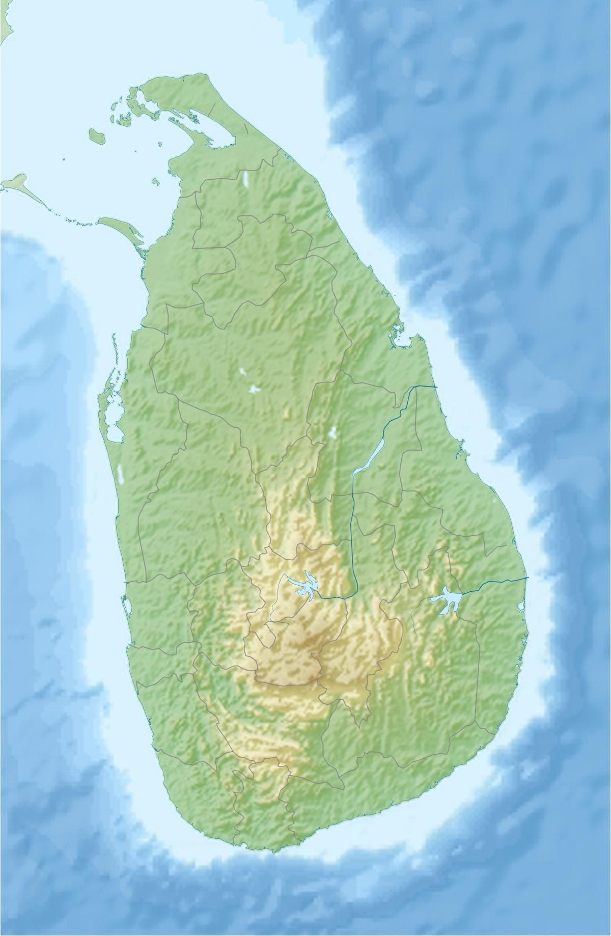 peta - peta bumi Sri Lanka
