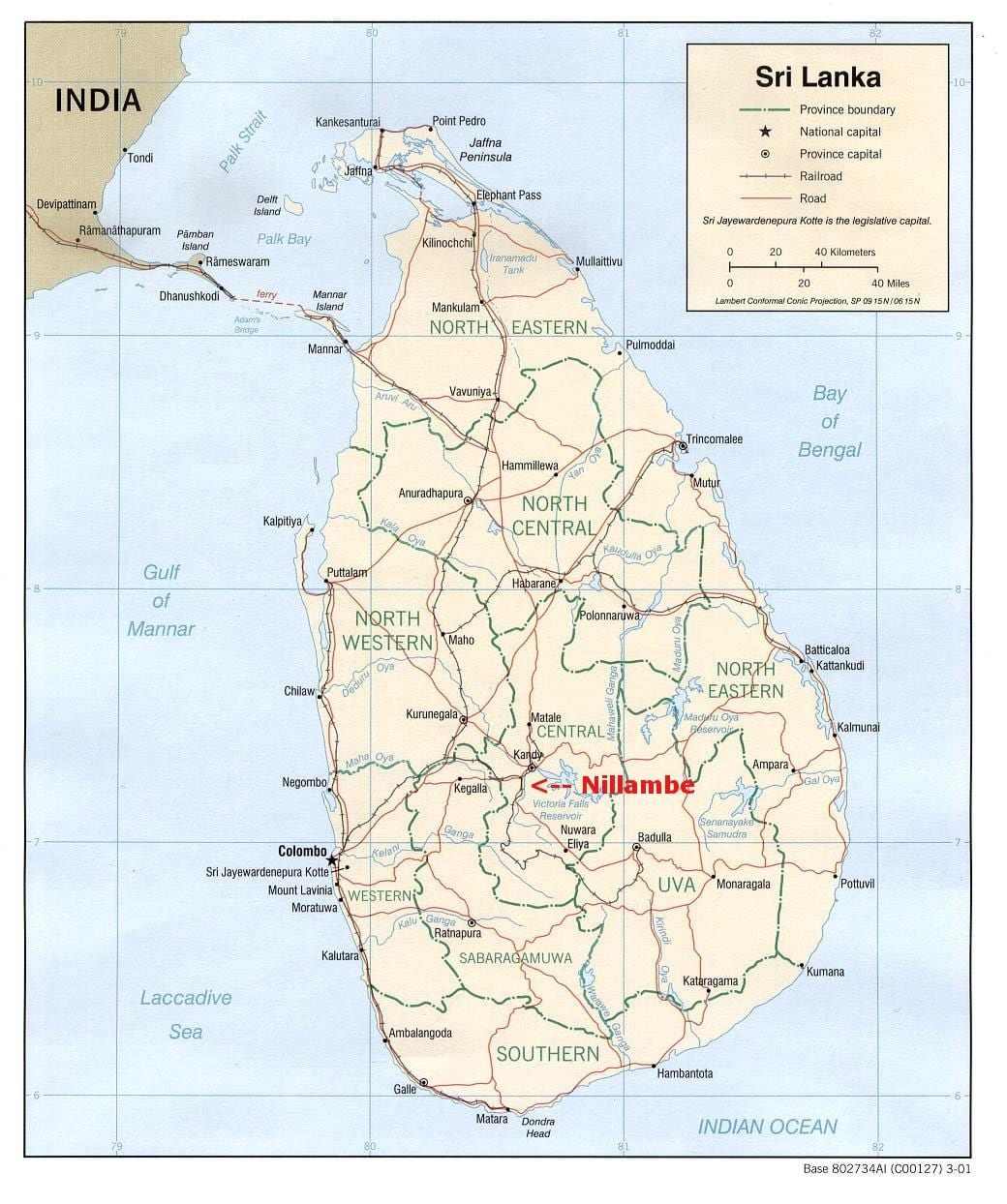 peta Sri Lanka rumah