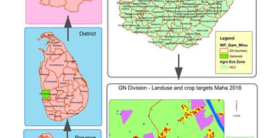 Peta gn bahagian peta Sri Lanka