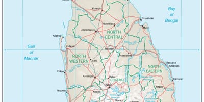 Peta navigasi peta Sri Lanka