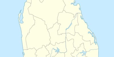 Peta Sri Lanka bahagian sekretariat