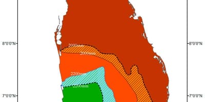 Sri Lanka iklim peta zon