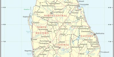 Peta Sri Lanka kota