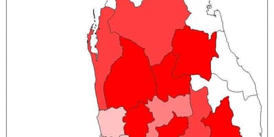 Sri Lanka penduduk peta