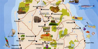 Sri Lanka pulau peta