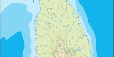 Sri Lanka peta vektor