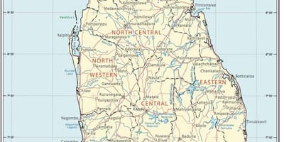 Sri Lanka akar peta